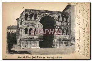 Postcard Old Arco di Giano Quadrifronte Roma