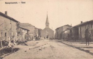 FRANCE~VAUX-KRONPRINZENSTRASSE-WW1 MILITARY~1917 FELDPOST PHOTO POSTCARD