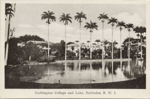 Codrington College & Lake Barbados BWI Unused Knight's Ltd. Postcard E74