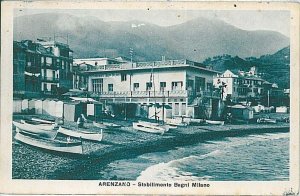 VINTAGE POSTCARD - GENOA: ARENZANO 1936-