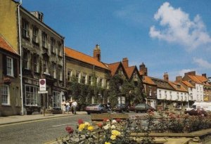 Malton Yorkshire Market Place Bicycle By Bench Postcard