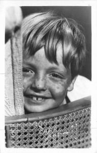 Butch Jenkins Child actor 1950s Movie Star RPPC Photo Postcard 1391