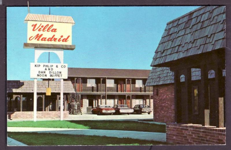 Villa Madrid Motel Crete Nebraska Post Card PC2279