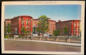 Vintage Postcard 1930-1945 St. Vincent Hospital, Indianapolis, Indiana (IN)