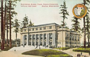 SEATTLE WA~LOT OF 3 1909 EXPOSITION POSTCARDS~FORESTRY-AUDITORIUM-FINE ARTS BLDG 