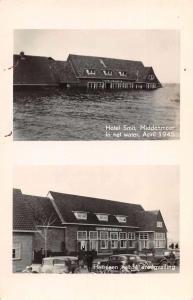 Middenmeer Netherlands Hotel Smit Flood Disaster Real Photo Postcard J79262