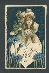 1906 PPC To My Valentine Embossed UDB