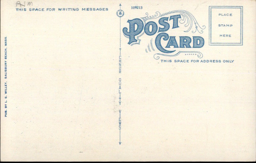 Salisbury Beach MA Shipwreck Ship Wreck Jennie M Carter c1920 Postcard