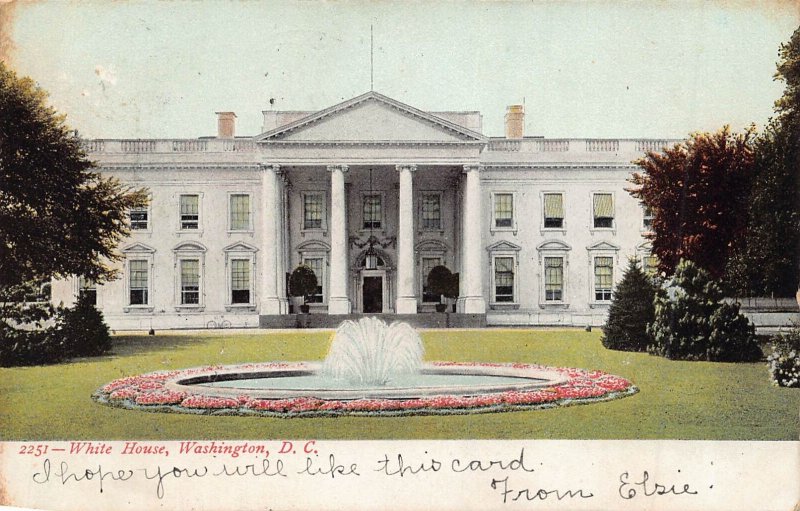 WASHINGTON DC~THE WHITE HOUSE-EXTERIOR + INTERIORS~LOT OF 6 1900s POSTCARDS