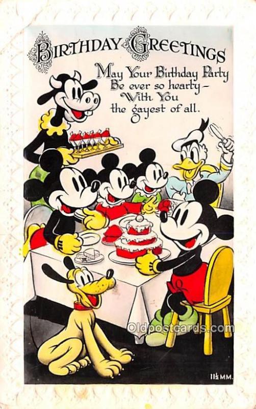 Valentine & Sons Walt Disney Postal used unknown 