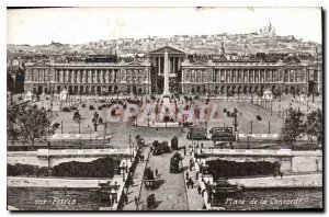 Postcard Old Paris Concorde Square