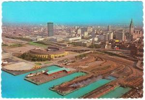 Cleveland Municipal Stadium Original 1970s Postcard