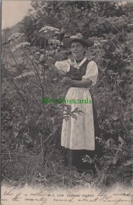 Switzerland Postcard - Costume Vaudois, Vaud, Swiss Fashion RS36954