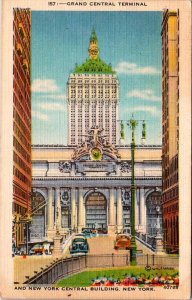 Postcard TRAIN STATION SCENE New York City New York NY AL8898