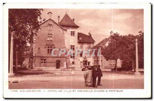 Old Postcard Aix Les Bains Town Hall and new chair holder