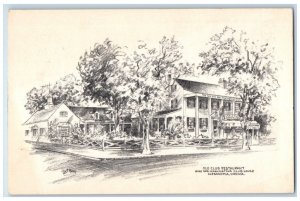 Old Club Restaurant Washington Club House Alexandria Virginia VA Postcard