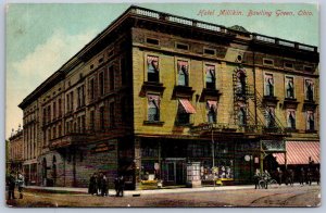 K51/ Bowling Green Ohio Postcard c1910 Hotel Millikin Stores 15