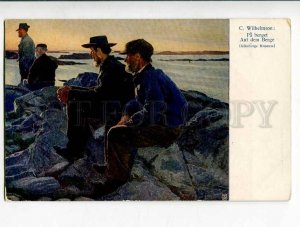 261984 SWEDEN Type on Mountain by WILHELMSON Vintage postcard 