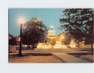 M-203580 Edd King Memorial Fountain Central Park Mt Pleasant Iowa USA