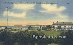 Parade Ground, Old Fort Moultrie - Charleston, South Carolina SC  