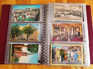 180 Vintage Post Cards in Post Card Album #1