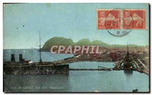 Old Postcard La Ciotat View yards Boat