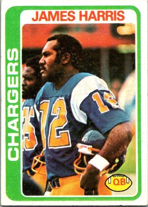1978 Topps Football Card James Harris San Diego Chargers sk7147