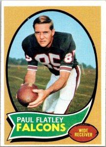 1970 Topps Football Card Paul Flatley Atlanta Falcons sk21496