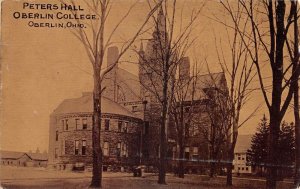 Oberlin Ohio Peters Hall, Oberlin College, Vintage Postcard U12252
