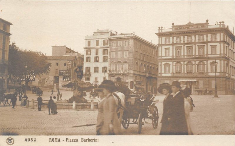Lot336 piazza barberini roma real photo italy real photo