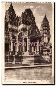 Old Postcard Exposition Coloniale Internationale Paris 1931 Temple D Angkor Wat