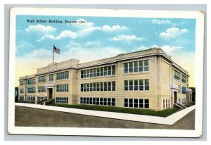 Vintage EC Kroop Postcard Eugene Oregon High School Building UNPOSTED