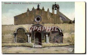 Postcard Old Siracusa Chiesa Giovanni Delle Calacombe