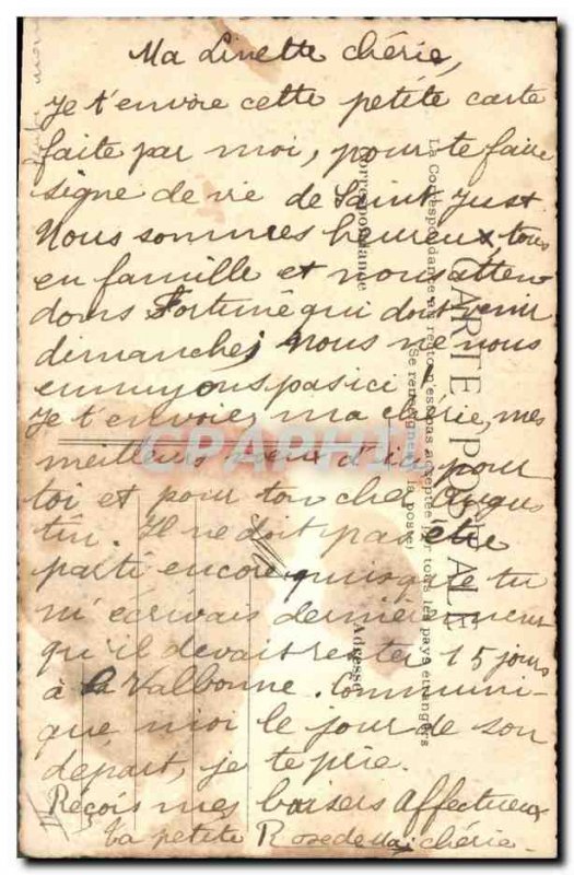 Old Postcard Fantasy Christmas (drawing hand)