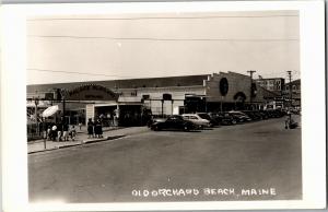 RPPC Old Orchard Beach ME Palace Playground Entrance Vintage Postcard Q19