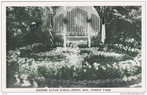 Easter Altar Scene-Jewel Box, Forest Park, St Louis, Missouri, 40-60s