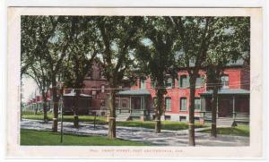 Grant Street Fort Leavenworth Kansas 1907c postcard