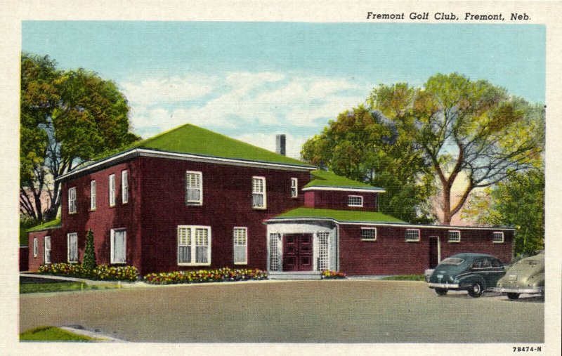 PC GOLF, NEBRASKA, FREMONT GOLF CLUB, Vintage Postcard (b45817)