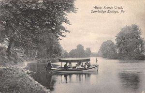 Cambridge Springs Pennsylvania Along French Creek Vintage Postcard AA51825