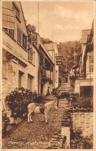 uk19757 high street clovelly real photo uk