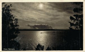 Sweden Lake Vättern Fran Vättern Vintage RPPC 03.53