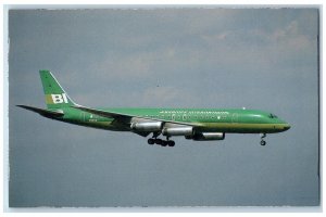 c1970's Braniff International McDonnell Douglas DC-8-62 Airplane Postcard