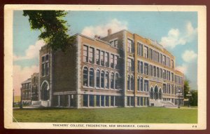 h2538 - FREDERICTON NB Postcard 1930s Teachers College