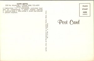 Montana, Butte - Capri Motel - [MT-070]