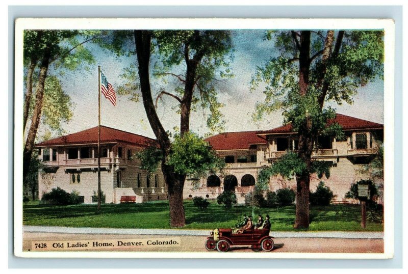 Circa 1910-15 Old Ladies' Home, Denver, Colorado Vintage Postcard P8