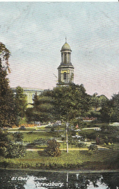 Shropshire Postcard - St Chad's Church - Shrewsbury  ZZ1394