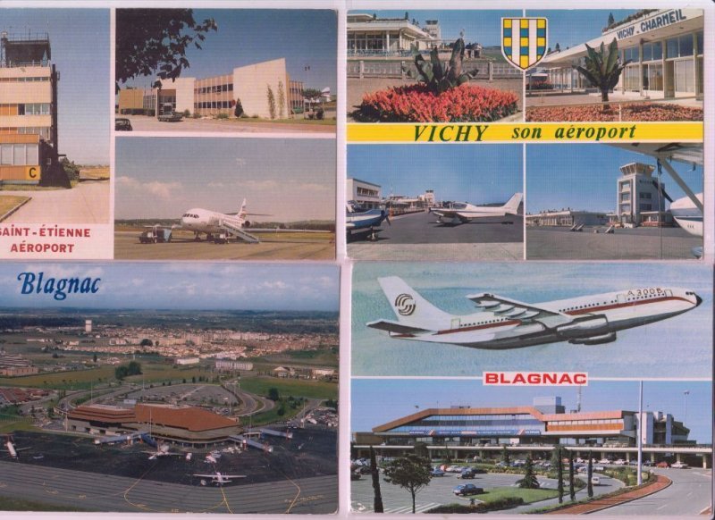 AIRPORTS France 84 Postcards pre-1980 (L3824)