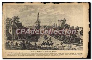 Old Postcard View of the city of Marle before the Revolution steep entrance d...