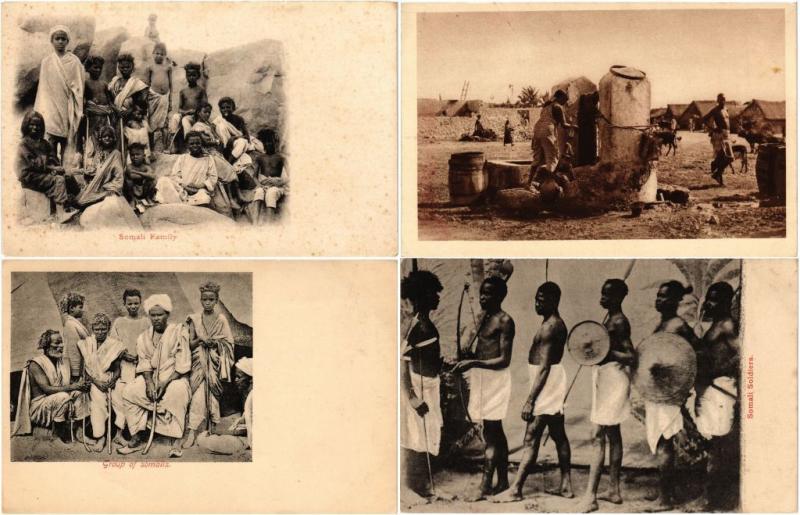 SOMALIA AFRICA 27 AFRIQUE CPA Vintage Postcards 1900-1920 period