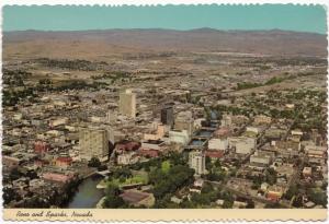 Reno and Sparks, Nevada, used Postcard